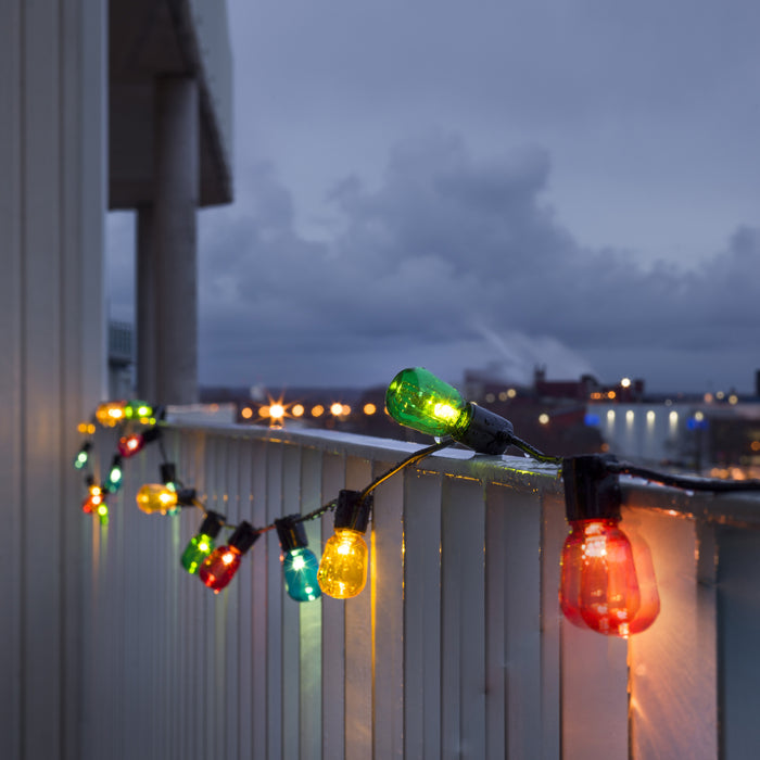 Konstsmide LED Partysnoer Transparant Multicolor 4.75m/20 lampjes