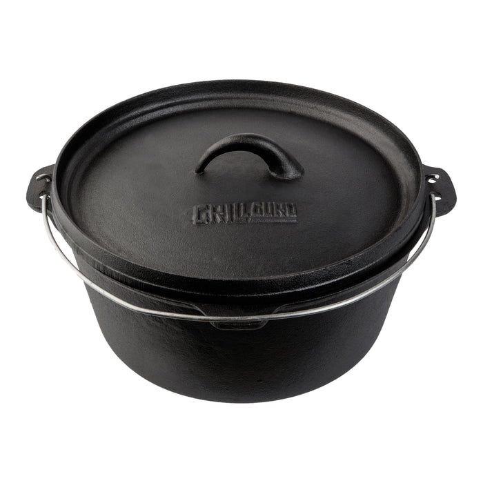 Grill Guru Cast Iron Dutch Oven Medium