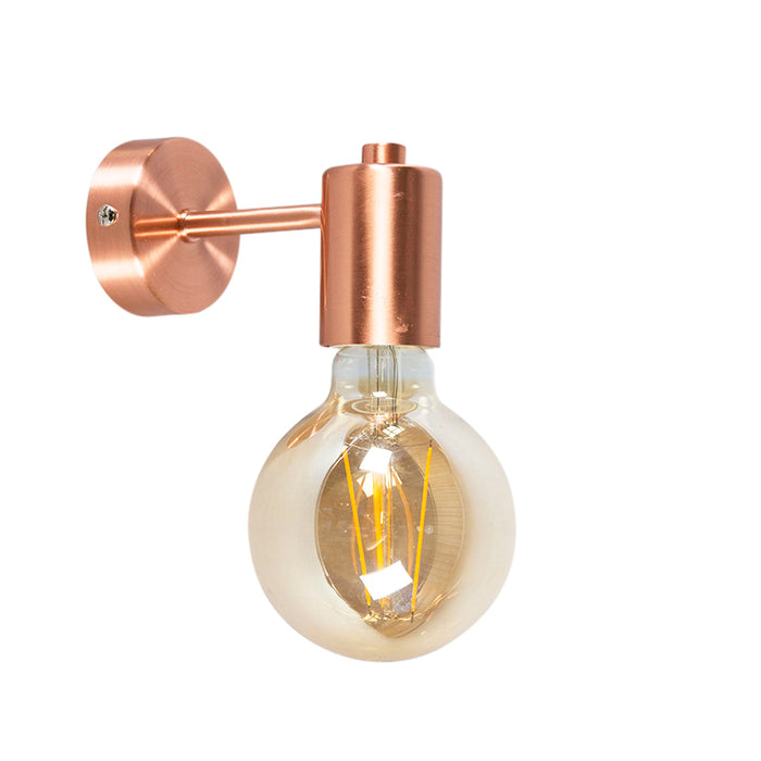 QAZQA Smart Art Deco wandlamp koper incl. G95 WiFi lichtbron - Facil