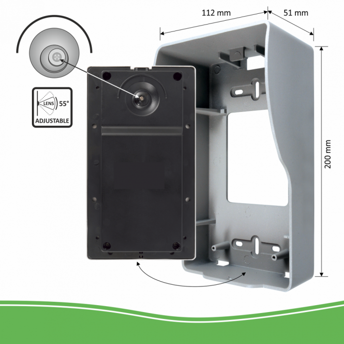 ELRO DV477W3 Video Deur Intercom - 3 Appartementen