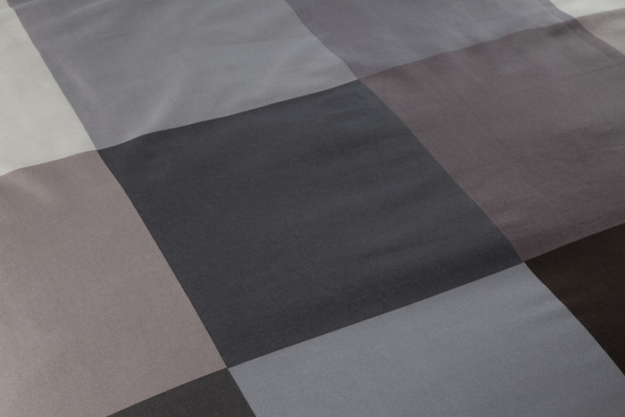 Ten Cate Katoenen Dekbedovertrek - 240x200|220 - Block Antraciet