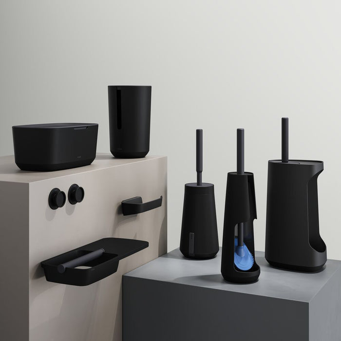 Tiger Tess ToiletborstelHouder met Swoop® borstel flexibel - Zwart / - Antraciet