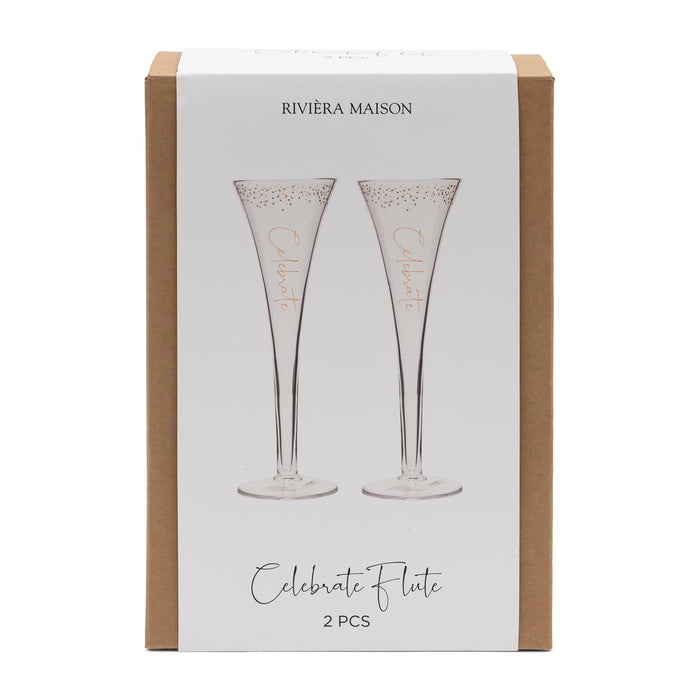 Rivièra Maison Celebrate Flute Champagneglazen 2 st.