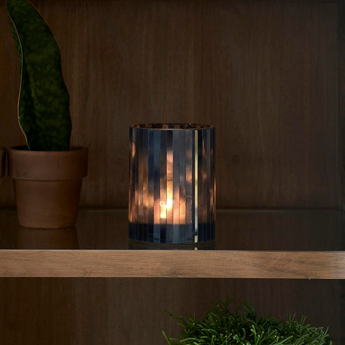 Riviera Maison RM Mosaic Votive dark blue M -  10.0x10.0x13.0 cm