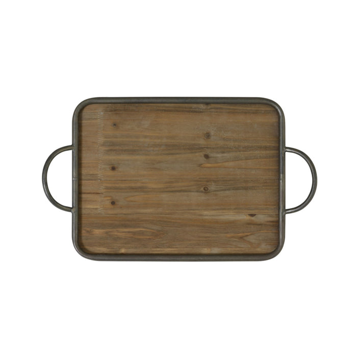 Light & Living Dienblad Moulon - Hout|Zink - 51,5x31x5,5cm