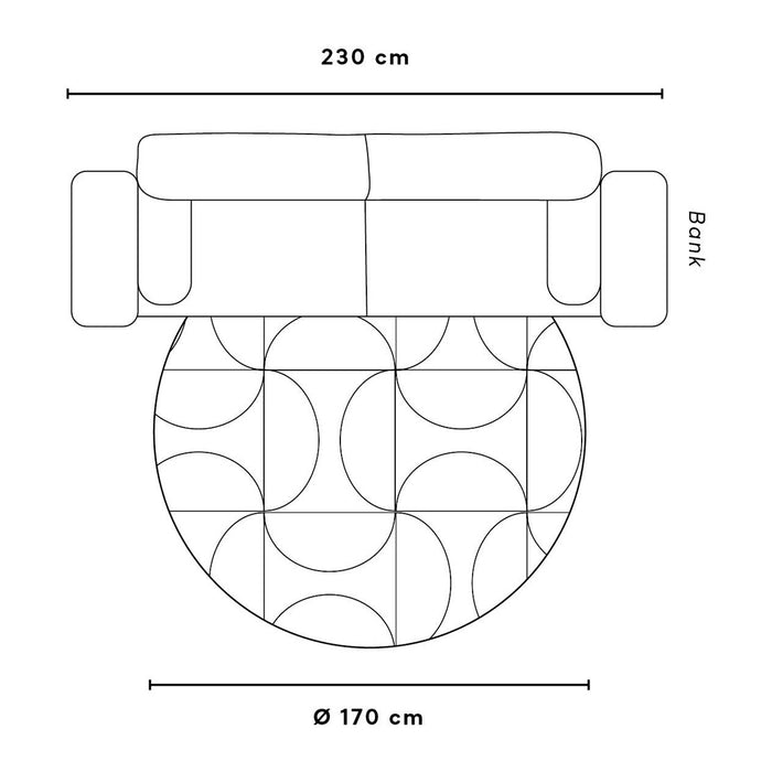 Linie Design Magnetize Vloerkleed Oker
