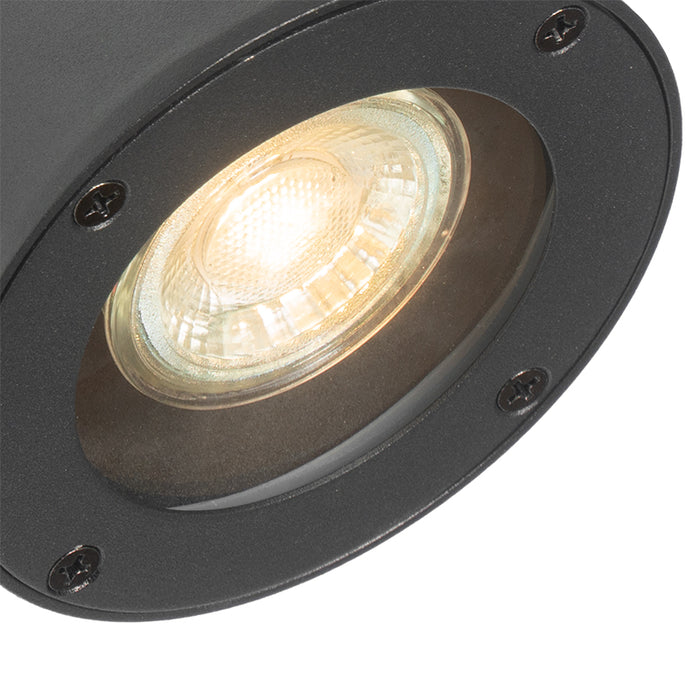 QAZQA Moderne buiten wandlamp zwart IP44 verstelbaar - Ciara