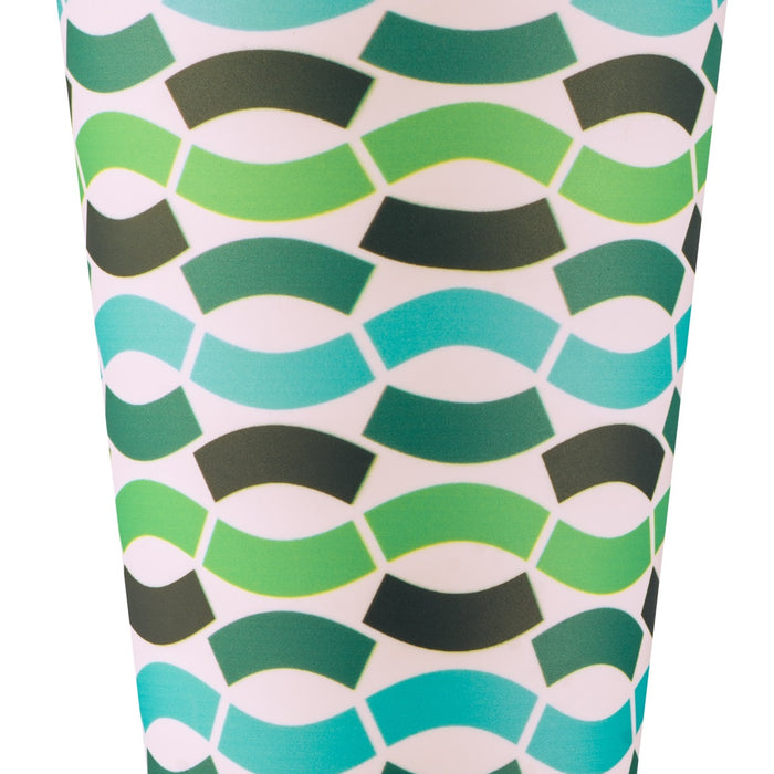 Ecoffee Cup Bloki Balentina- Koffiebeker to Go 400 ml Groen Siliconen