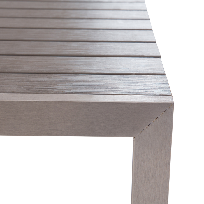 Beliani - NARDO - Tuinset voor 6 - Grijs - Kunsthout