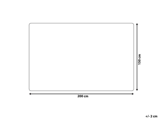 Beliani - TADDART - Plaid - Lichtbruin - 150 x 200 cm - Acryl