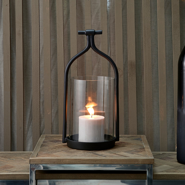 Riviera Maison RM Saxon T-handle Lantern -  21.0x18.0x42.0 cm