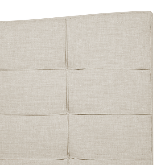 Beliani-LANNION -Tweepersoonsbed-Beige-180 x 200 cm-Polyester
