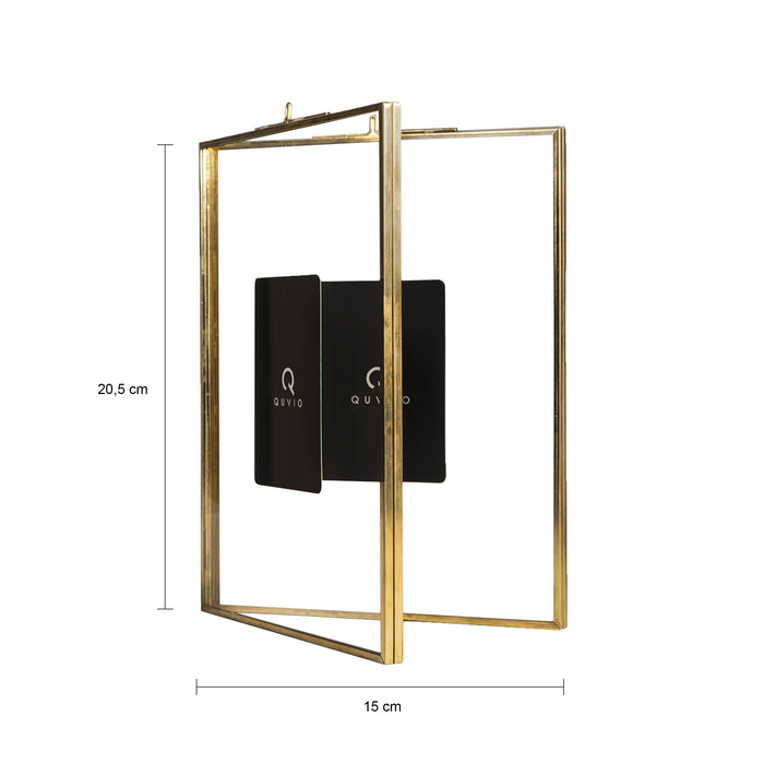 QUVIO Fotolijst staand 15x20,5 cm + 13x18 cm + 10,5x15,5 cm - Goud