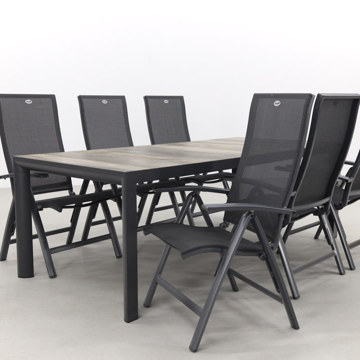 Hartman Valentino|Kings tuinset antraciet - 220x100 cm.