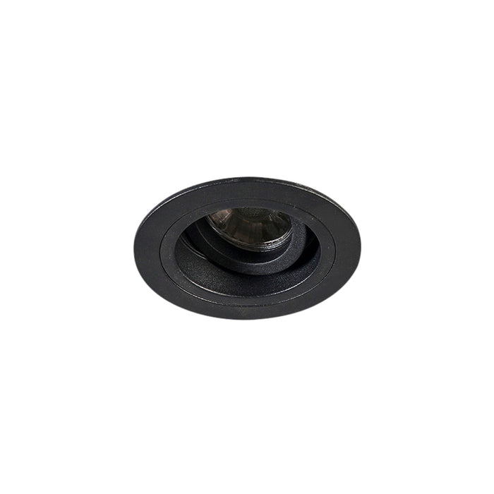 QAZQA Smart inbouwspot zwart rond incl. wifi GU10 - Chuck