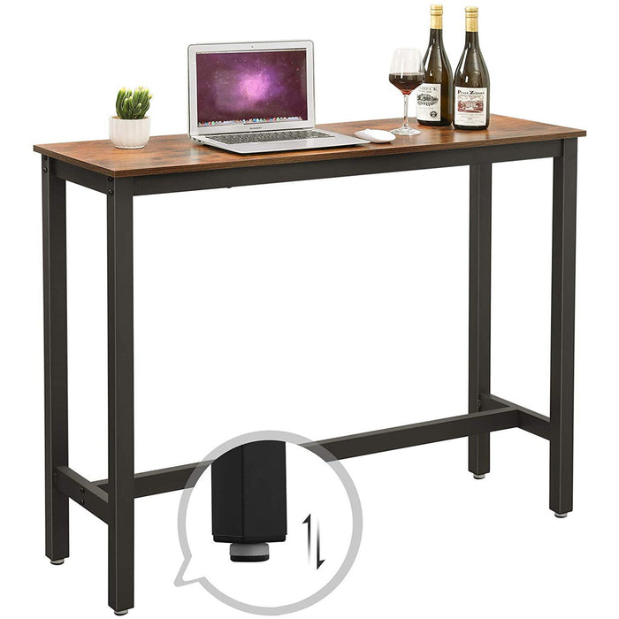 Nancy's Houten Bartafel - modern - Bruin