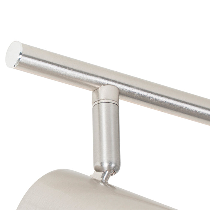 QAZQA Moderne plafondlamp staal 3-lichts verstelbaar - Jeana