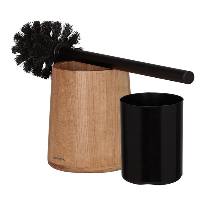 Sealskin Earth Toiletborstel met Houder Vrijstaand Eiken