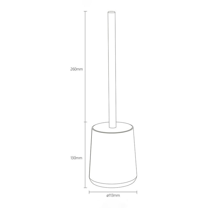 Sealskin Earth Toiletborstel met Houder Vrijstaand Eiken