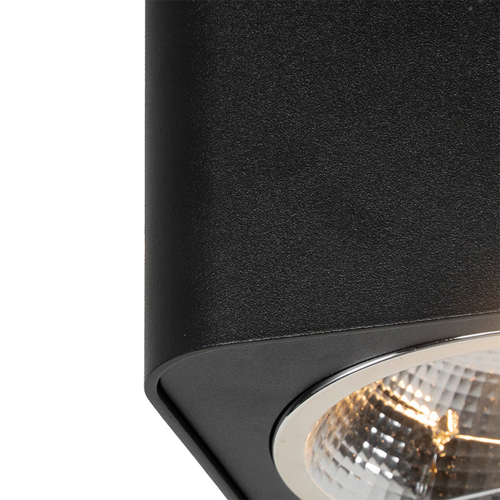 QAZQA Moderne vierkante spot zwart - Boxer