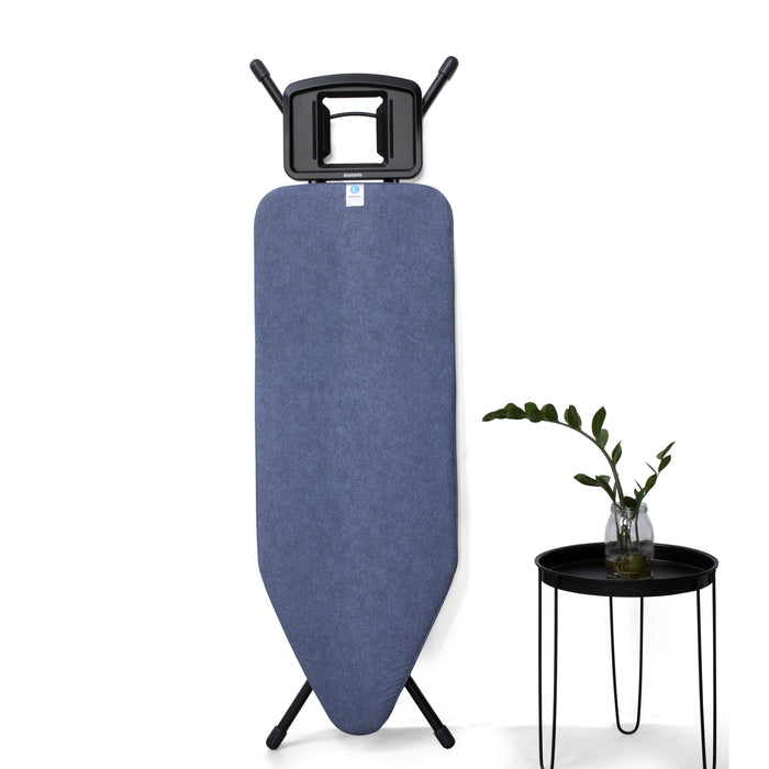 Brabantia Strijkplank B met Strijkijzerhouder 124 x 45 cm - Denim Blue
