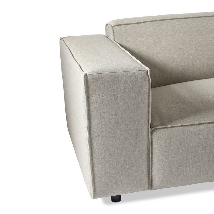 by fonQ Chunky Hoekbank met Chaise Longue Links - Beige