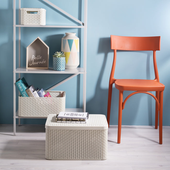 Curver Style Opbergmand L met Deksel - Set van 3