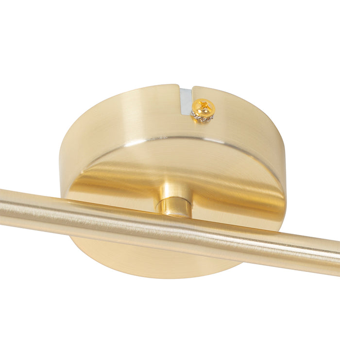 QAZQA Moderne plafondlamp messing 2-lichts verstelbaar - Jeana