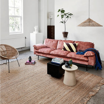 HKliving Earthenware Bijzettafel M - Cream