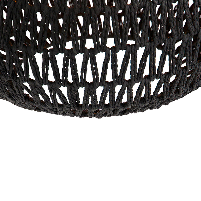 QAZQA Retro hanglamp zwart 45 cm - Lina Drop