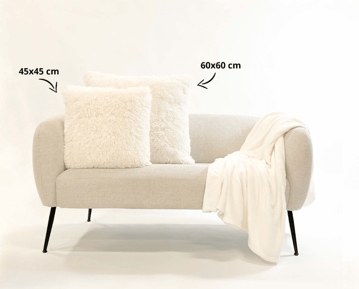 Dutch Decor sierkussen FLUFFY - 60x60 cm Snow White