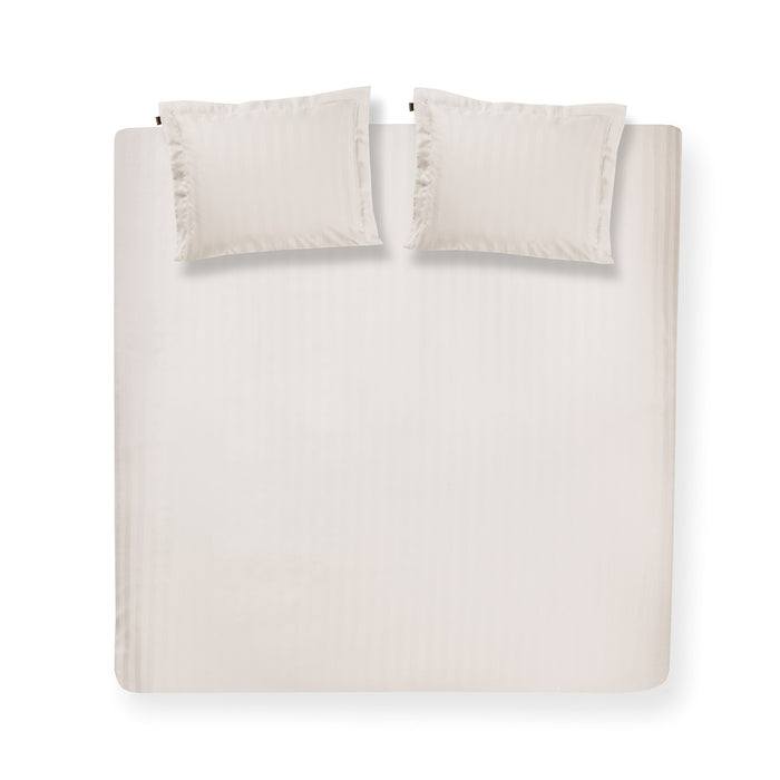 Damai Dekbedovertrek Katoen Satijn Streep Linea - ivory