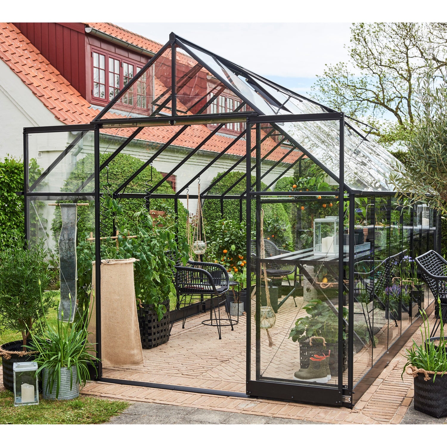 Royal Well Qube 168 Tuinkas met veiligheidsglas