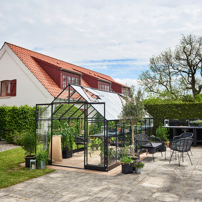 Royal Well Qube 168 Tuinkas met veiligheidsglas