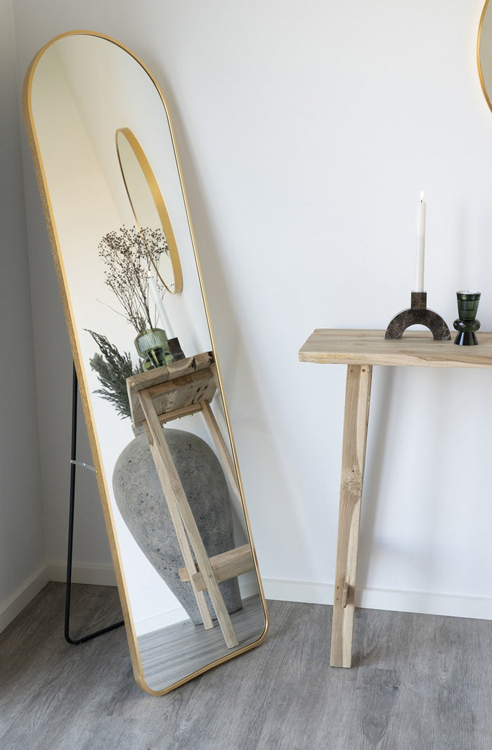 Artichok Lize Staande Spiegel Ovaal 150 x 40 cm - Goud