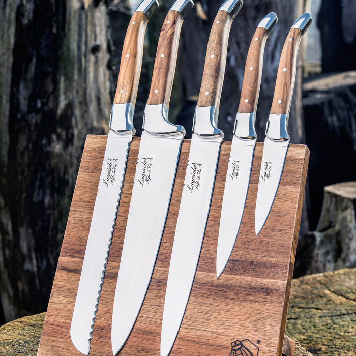 Laguiole Style de Vie Messenset 5-delig met Magnetisch Messenblok