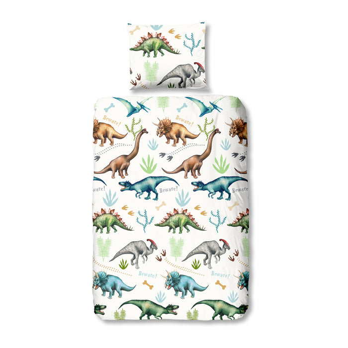 Good Morning Dino Dekbedovertrek 140 x 220 cm