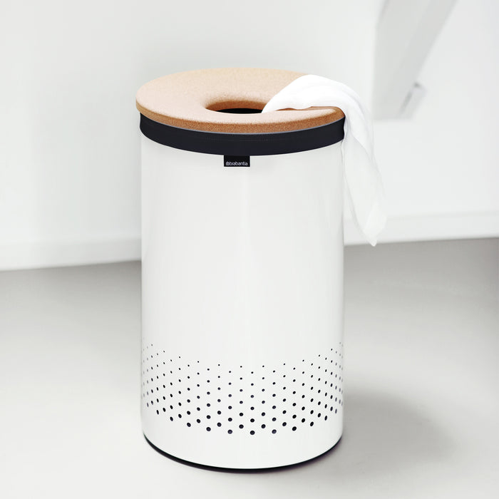 Brabantia Wasbox 60 L - Wit / Kurk