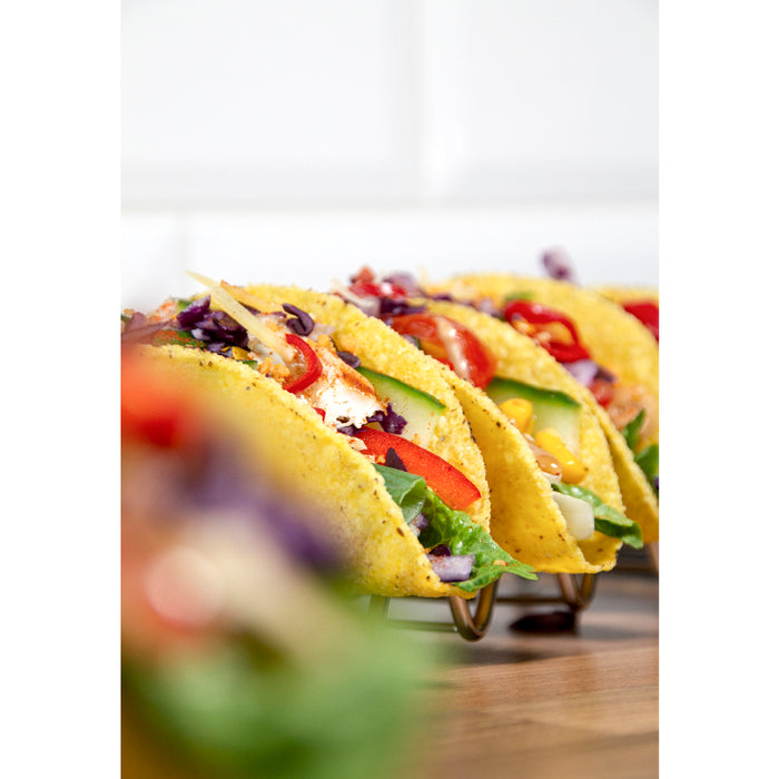 Krumble Taco en tortilla houder - Chroom