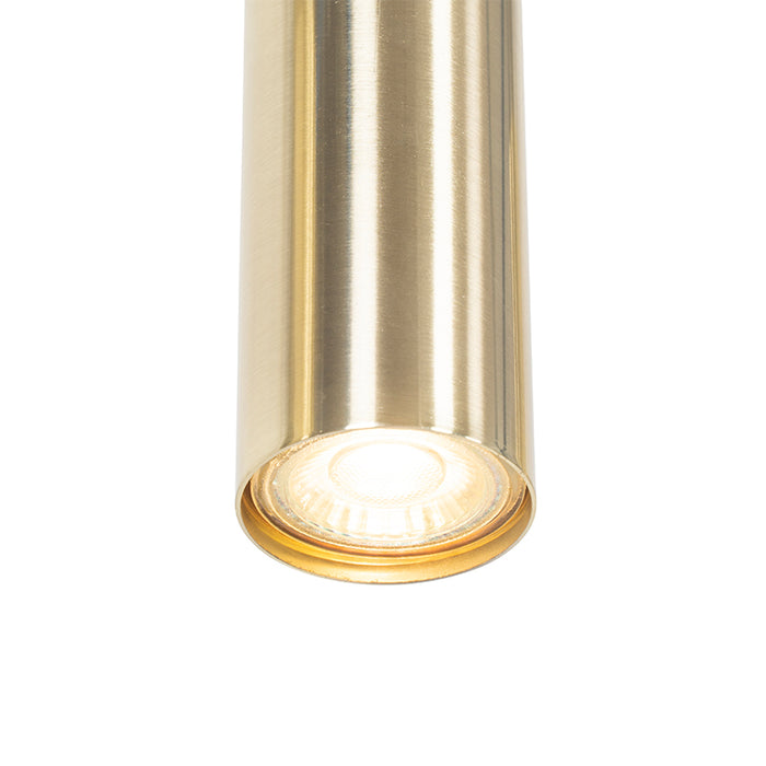 QAZQA Moderne hanglamp messing 5-lichts - Jeana