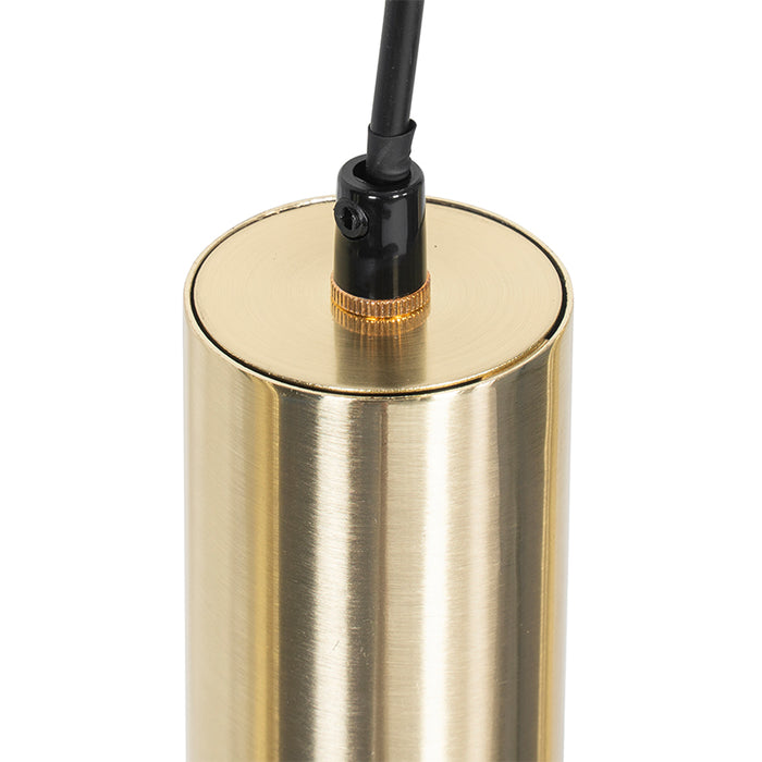 QAZQA Moderne hanglamp messing 5-lichts - Jeana