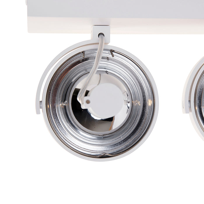 QAZQA Design spot wit verstelbaar 3-lichts - Go