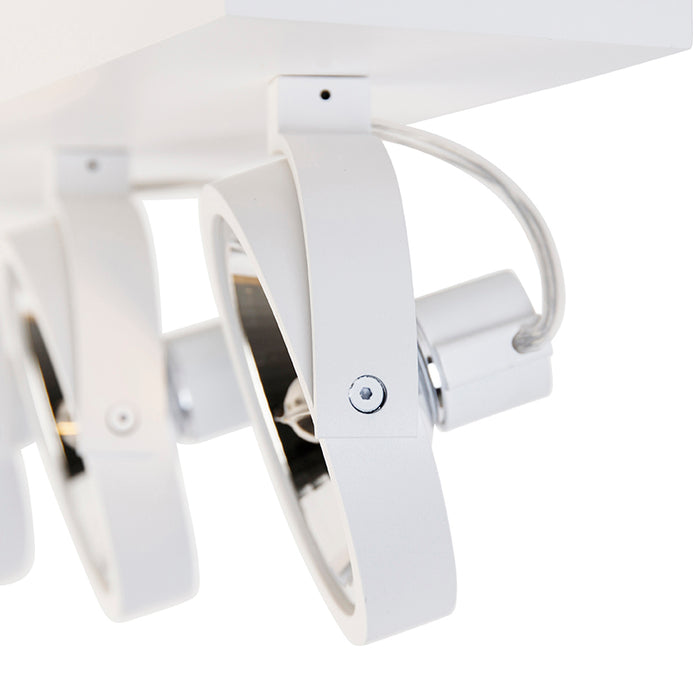 QAZQA Design spot wit verstelbaar 3-lichts - Go