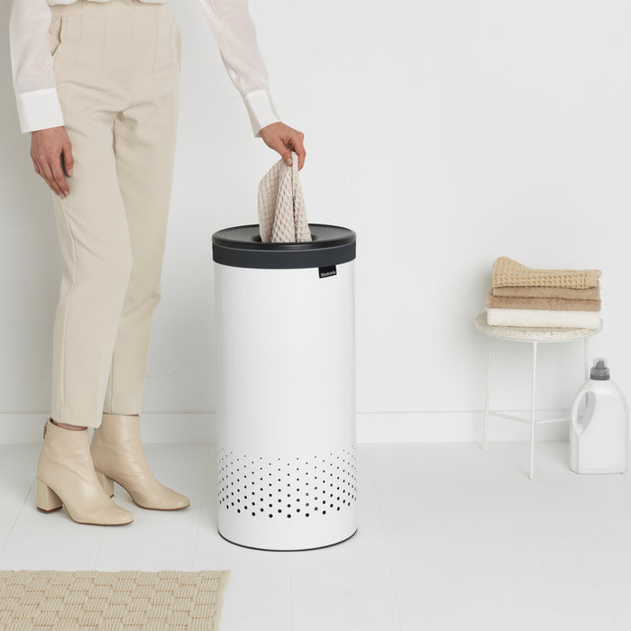 Brabantia Wasbox 35 L - Wit / Dark Grey