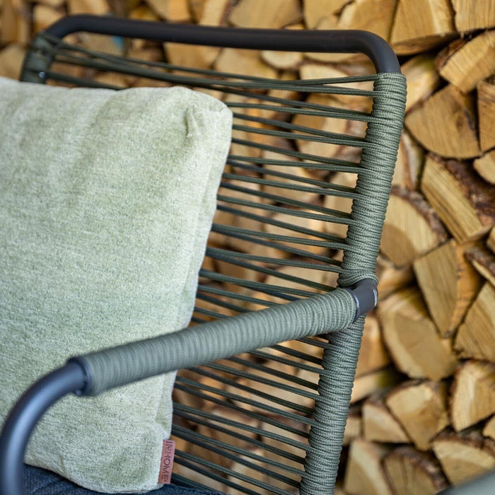 Mason loungeset vijfdelig grijs - mosgroen