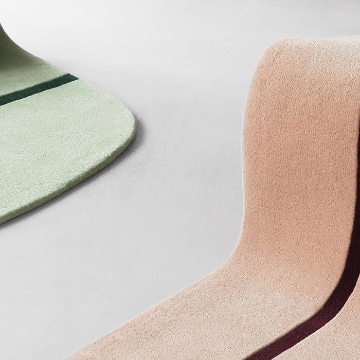 Normann Copenhagen Oona Vloerkleed 140 x 140 cm - Roze