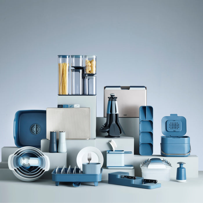 Joseph Joseph Folio Snijplankset - Set van 4 - Zilver / Blauwtinten