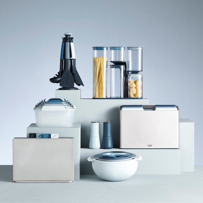 Joseph Joseph Folio Snijplankset - Set van 4 - Zilver / Blauwtinten