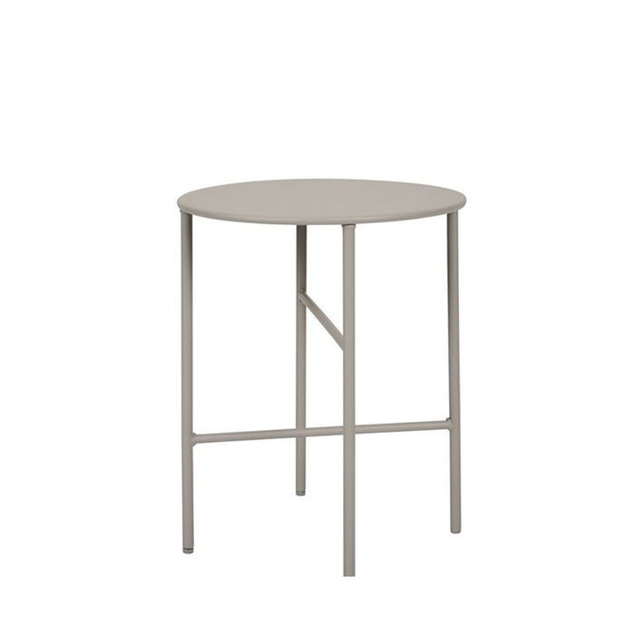 Lisomme Mila metalen tuin bijzettafel grijs - Ø 40 cm