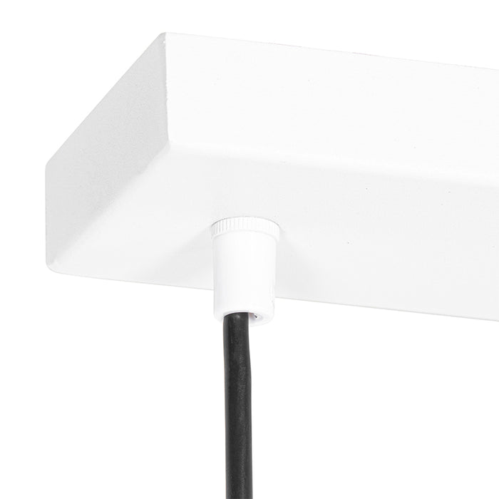 QAZQA Hanglamp jeana - Wit - Modern - L 800mm